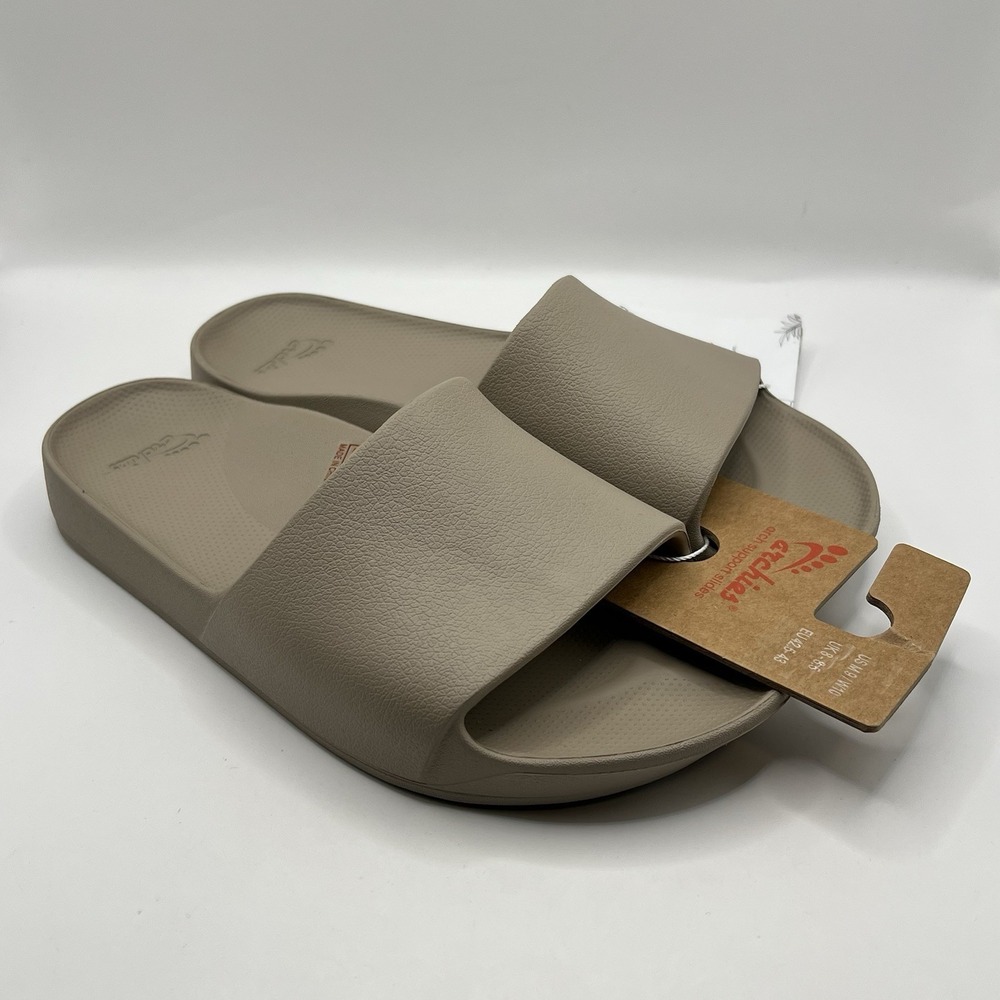 Archies Arch Support Slides M9/W10 Taupe Comfort Arch Support